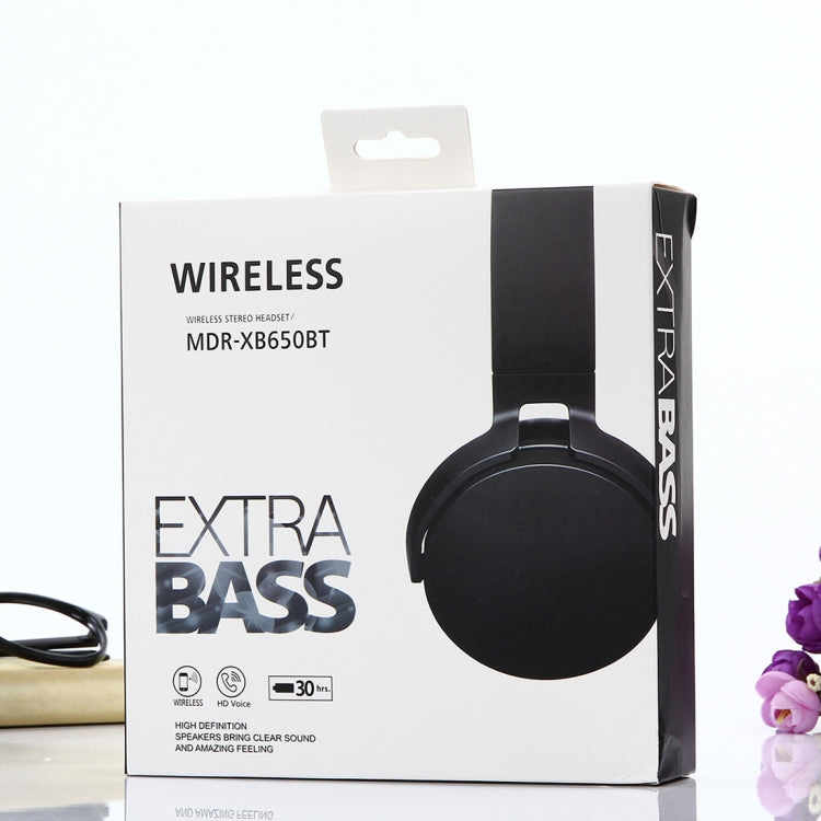 MDR-XB650BT 頭戴式可折疊立體聲無線藍牙耳機，支援3.5mm音頻輸入及免持通話