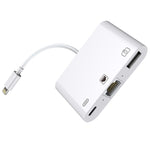 NK-107 3 合 1 乙太網路 + USB + 8 針充電母座轉 8 針公頭 OTG 數位視訊轉換線