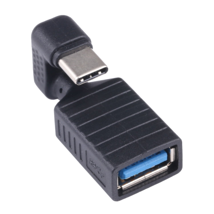 USB-C / Type-C 公頭轉 USB 3.0 母頭 U 形彎頭 OTG 轉接器，Type-C 轉 USB 3.0