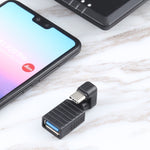 USB-C / Type-C 公頭轉 USB 3.0 母頭 U 形彎頭 OTG 轉接器，Type-C 轉 USB 3.0