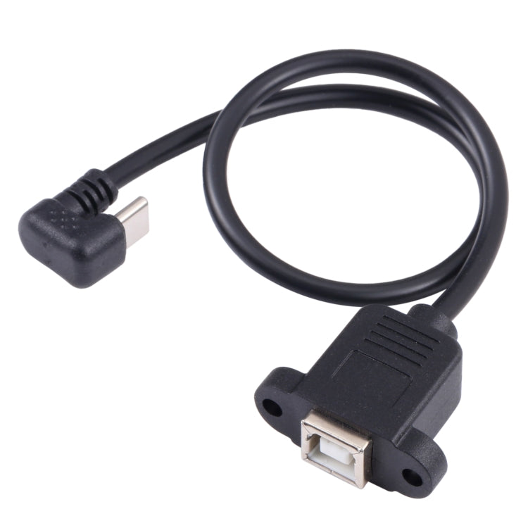 USB-C / Type-C 公頭轉 B 型方形印表機母頭連接線，Type-C 轉 B 型方形