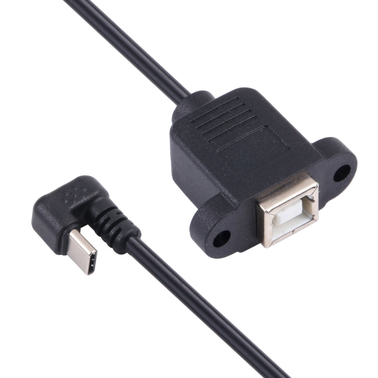 USB-C / Type-C 公頭轉 B 型方形印表機母頭連接線，Type-C 轉 B 型方形