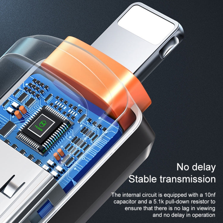 MCDODO USB 3.0 母頭轉 8 針公頭 OTG 轉換器 USB 隨身碟，8 針