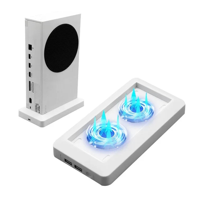 XBOX Series S 主機散熱風扇底座，帶 2 個 USB 埠，適用於 XBOX Series S