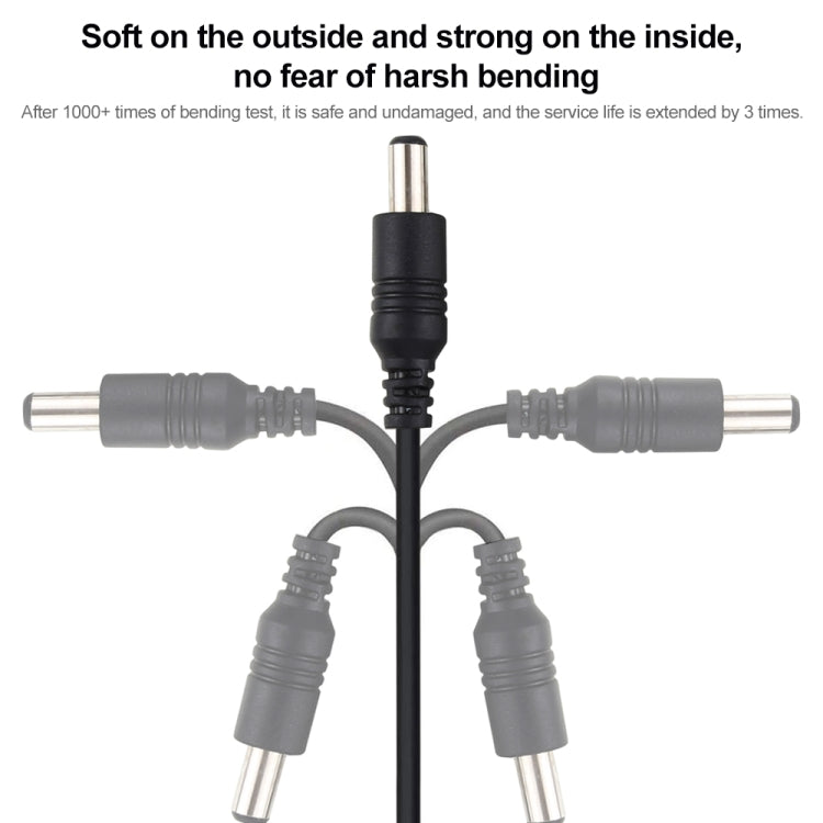 2米 22AWG 5.5 x 2.1mm 母頭轉公頭 DC 電源供應插頭延長線，適用於筆記型電腦，2米 5.5 x 2.1mm