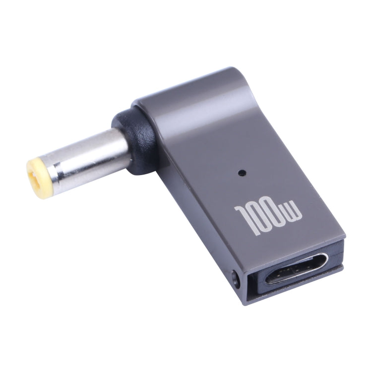 100W USB-C / Type-C 母頭轉 DC 5.5 x 2.5mm 公頭電腦充電轉接器，適用於 Lenovo，Type-C 母頭轉 DC 5.5x2.5mm 公頭
