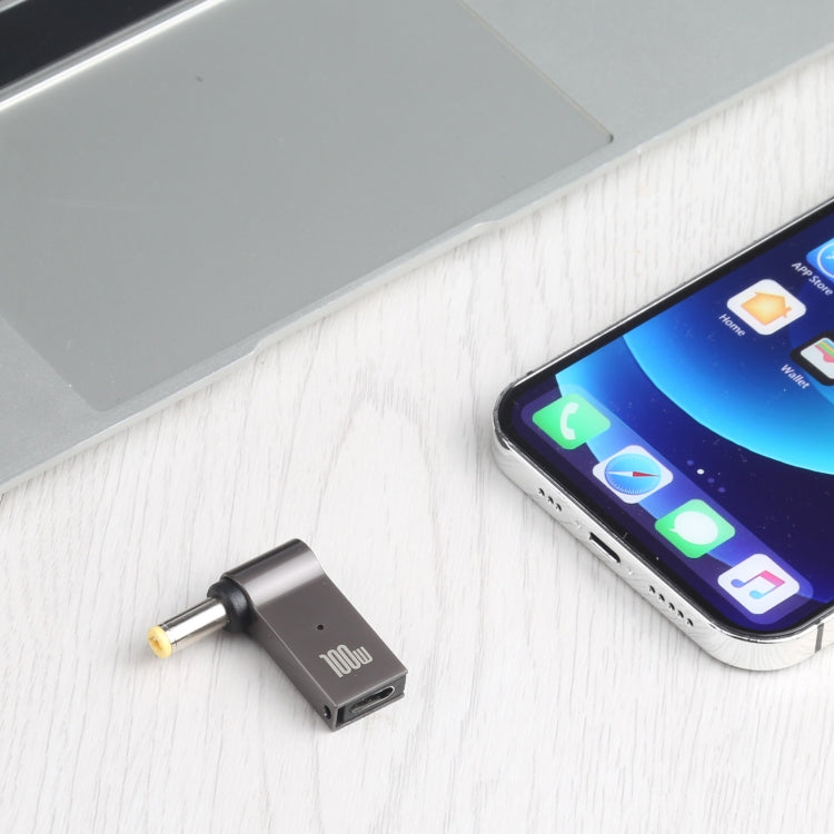 100W USB-C / Type-C 母頭轉 DC 5.5 x 2.5mm 公頭電腦充電轉接器，適用於 Lenovo，Type-C 母頭轉 DC 5.5x2.5mm 公頭