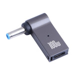 100W USB-C / Type-C母頭轉DC 4.5x3.0mm公頭電腦充電轉接器，適用惠普，Type-C轉DC 4.5x3.0mm