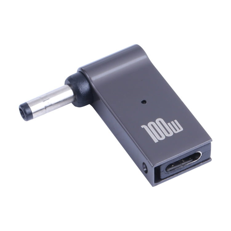 100W USB-C / Type-C母頭轉DC 4.0x1.7mm公頭電腦充電轉接器，適用聯想，Type-C母頭轉DC 4.0x1.7mm公頭（黑色）