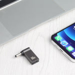 100W USB-C / Type-C母頭轉DC 4.0x1.7mm公頭電腦充電轉接器，適用聯想，Type-C母頭轉DC 4.0x1.7mm公頭（黑色）