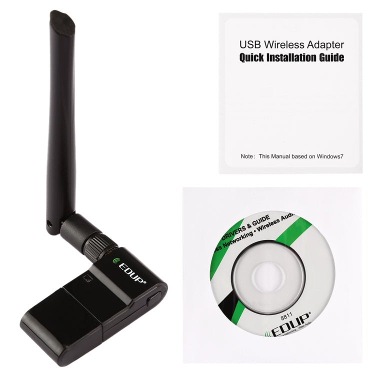 EDUP EP-AC1635 600Mbps 雙頻無線11AC USB乙太網路轉接器，2dBi天線，適用筆記型電腦/桌機，EP-AC1635