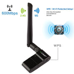 EDUP EP-AC1635 600Mbps 雙頻無線11AC USB乙太網路轉接器，2dBi天線，適用筆記型電腦/桌機，EP-AC1635