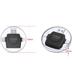 X-Flash R01 3 合 1 8 針 + USB-C / Type-C + Micro USB 介面 SD / TF 卡讀卡器