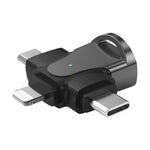 3 合 1 OTG 轉接器，USB 對 Type-C / Micro USB / 8 Pin