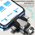 3 合 1 OTG 轉接器，USB 對 Type-C / Micro USB / 8 Pin