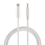惠普USB-C / Type-C轉7.4 x 0.6mm筆記型電腦電源充電線，線長約1.5米，Type-C轉7.4 x 0.6mm