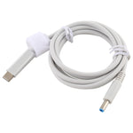 惠普USB-C / Type-C轉7.4 x 0.6mm筆記型電腦電源充電線，線長約1.5米，Type-C轉7.4 x 0.6mm