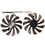 DC 12V 4針VGA顯示卡散熱風扇，適用Zotac Geforce GTX 1080 Ti GTX 1080Ti AMP版，直徑：95mm，成對，直徑：95mm