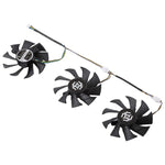 3 件 Zotac GTX 1070-8GD5 X-OC 顯示卡散熱風扇，直徑：85mm，0.5A，直徑：9.5mm（3 件）