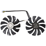 HA9010H12F-Z 4 針顯示卡散熱風扇，適用 MSI GeForce GTX 1050 Hurricane GTX 1060 Hurricane 6G GDDR，直徑：85毫米，成對，HA9010H12F-Z