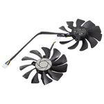 HA9010H12F-Z 4 針顯示卡散熱風扇，適用 MSI GeForce GTX 1050 Hurricane GTX 1060 Hurricane 6G GDDR，直徑：85毫米，成對，HA9010H12F-Z