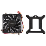 CoolAge 1155-1U 直流 12V 2000轉 30.5立方英尺/分鐘鋁製散熱片液壓軸承散熱風扇，CPU 散熱風扇，適用 Intel 1150 1156 1151，1155-1U 鋁製