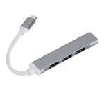 C809 USB 3.0 x 1 + USB 2.0 x 3 轉 USB-C / Type-C 多功能分線集線器轉接器，C809