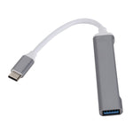 C809 USB 3.0 x 1 + USB 2.0 x 3 轉 USB-C / Type-C 多功能分線集線器轉接器，C809