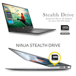 BASEQI 隱藏式鋁合金高速 SD 卡盒，適用 Dell XPS 13.3 吋筆記型電腦，適用 Dell XPS 13.3 吋