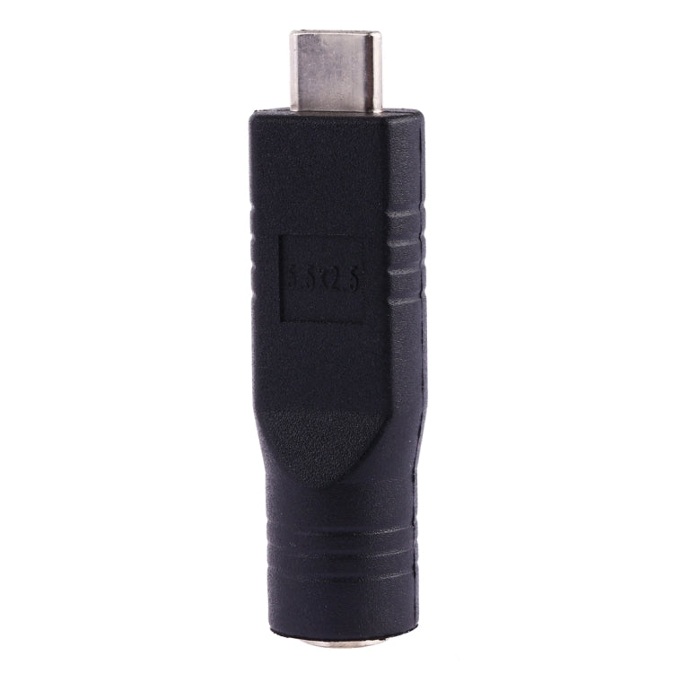 5.5 x 2.5毫米母頭轉 USB-C / Type-C 公頭插頭轉接器，5.5 x 2.5毫米
