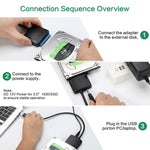 專業SATA轉USB 3.0線纜轉接器 2.5 / 3.5吋SSD硬碟擴充連接器，2.5 / 3.5吋