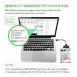 專業SATA轉USB 3.0線纜轉接器 2.5吋SSD硬碟擴充連接器，2.5吋