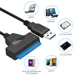 專業SATA轉USB 3.0線纜轉接器 2.5吋SSD硬碟擴充連接器，2.5吋