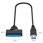 專業SATA轉USB 3.0線纜轉接器 2.5吋SSD硬碟擴充連接器，2.5吋