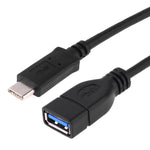 USB-C 3.1 / Type-C Male to USB 3.0 Female OTG Adapter Cable, Length: 20cm, ZSSG-9B20OTG