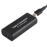DC 4.5 x 3.0mm電源插孔母頭轉USB-C / Type C母頭電源連接器轉接器，附15cm USB-C / Type C線纜，4.5x3.0mm