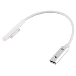USB-C / Type-C母頭轉6針公頭筆電PD快充線，適用Microsoft Surface Pro 9 / 8 / 7 / 6 / 5 / 4 / 3，線長：0.2m，Pro 9 / 8 / 7 / 6 / 5 / 4 / 3轉USB-C / Type-C母頭黑色