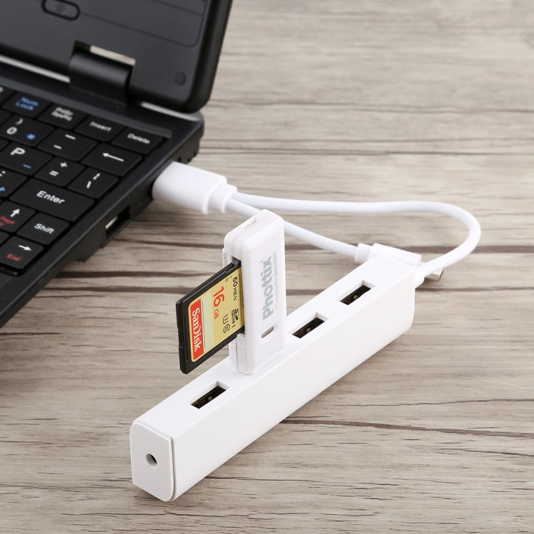 3合1 USB-C / Type-C + Micro USB + 4個USB 2.0埠集線器轉換器，線長：12cm，3合1（白色），3合1（黑色）