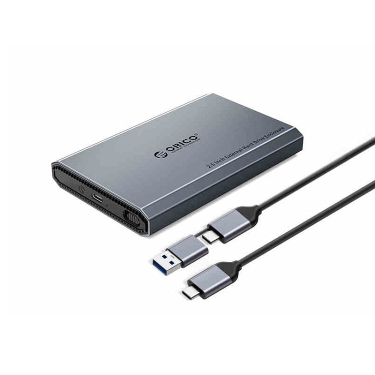ORICO DD25 C3 2.5吋Type-C轉Type-C及USB機械式SSD硬碟外殼，支援容量：6TB