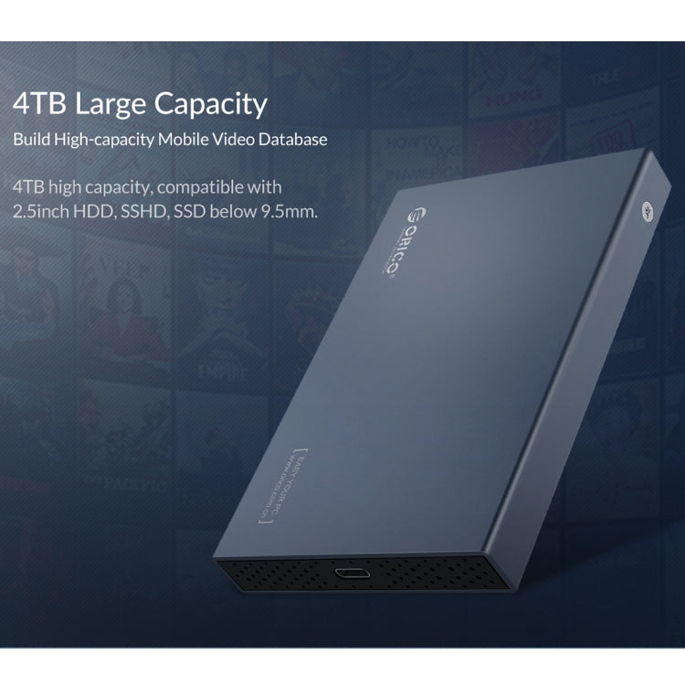 ORICO DD25 C3 2.5吋Type-C轉Type-C及USB機械式SSD硬碟外殼，支援容量：6TB