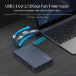 ORICO DD25 C3 2.5吋Type-C轉Type-C及USB機械式SSD硬碟外殼，支援容量：6TB
