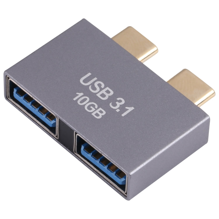 2個USB母頭轉2個USB-C / Type-C公頭轉接器，2個USB母頭轉2個Type-C公頭
