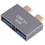 2個USB母頭轉2個USB-C / Type-C公頭轉接器，2個USB母頭轉2個Type-C公頭