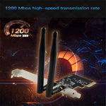 EDUP EP-9607 1200Mbps 雙頻 PCI-E Express 無線網卡，附 2 x 6dBi 天線，EP-9607 1200Mbps