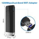 EDUP EP-AC1617 1200Mbps高速USB 3.0 WiFi無線網卡接收器乙太網路轉接器，EP-AC1617 1200Mbps