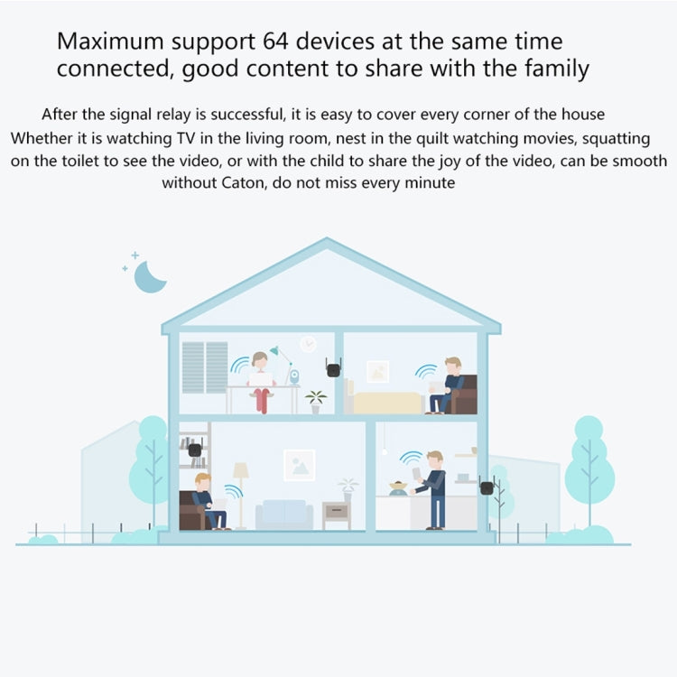 原裝小米Mi WiFi放大器Pro 300Mbps WiFi智能擴展路由器，配2x2外置天線，美規插頭，Amplifier Pro