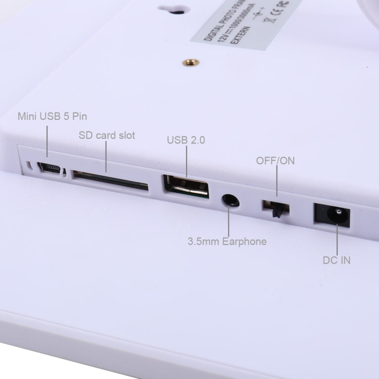 13.0 吋 LED 顯示數位相框，附支架／遙控器，Allwinner，支援 USB／SD 卡輸入／OTG，13.0 吋