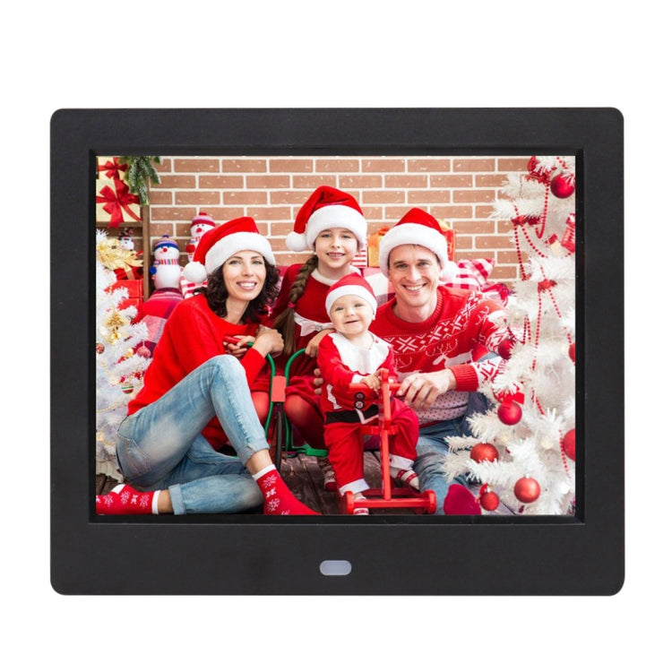 AC 100-240V 8 吋 TFT 螢幕數位相框，附支架與遙控器，支援 USB／SD 卡輸入，8 吋 TFT