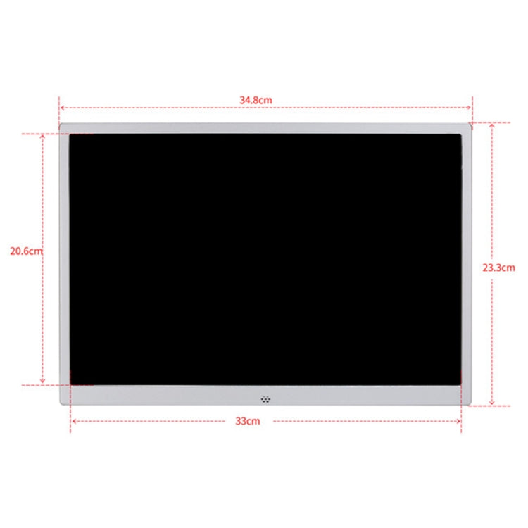 HSD1504 15.4 吋 LED 1280x800 高解析度顯示數位相框，附支架與遙控器，支援 SD / MMC / MS 卡 / USB 埠，歐規插頭（金色），HSD1504 15.4 吋