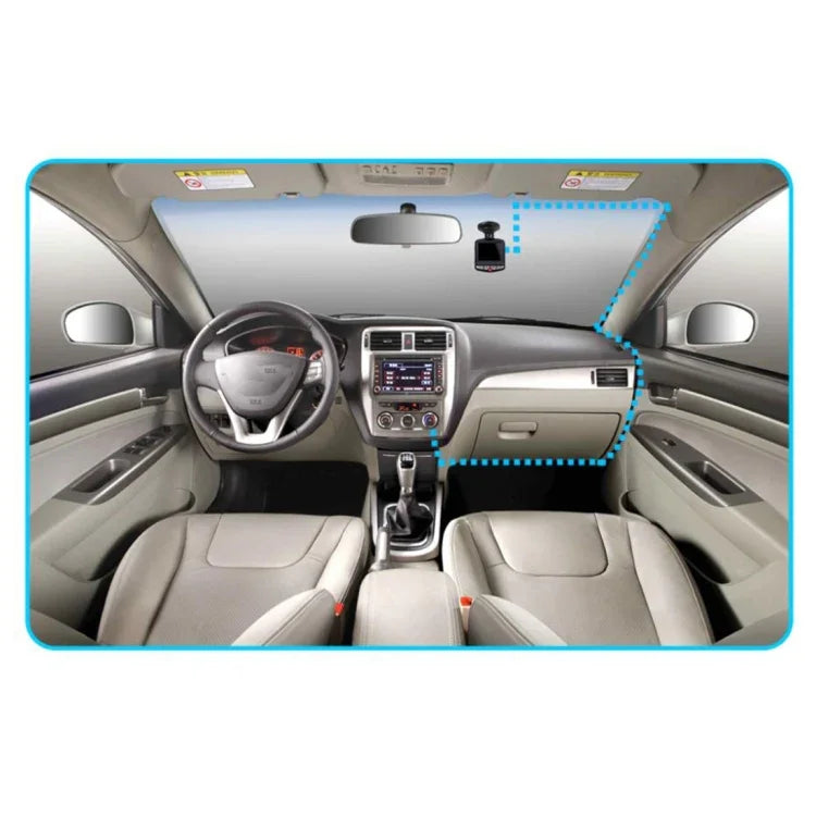 VGA 480P 車用攝錄影機 DVR 行車記錄器數位攝影機語音錄音機，配備 2.4 吋 LCD 螢幕顯示，支援 32GB Micro TF 卡及紅外線夜視功能（黑藍色），2.4 吋 LCD